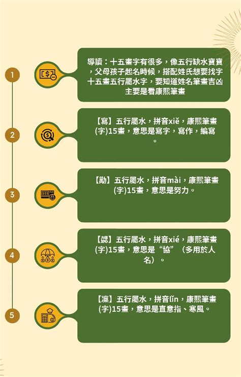 15筆畫的字|15劃的字 15畫的字